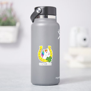 Sticker Cute Unicorn le jour de la Saint Patrick   Personn