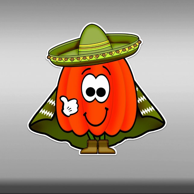 Sticker Cutie Cartoon Hot Habanero Pepper Vinyl (Créateur téléchargé)