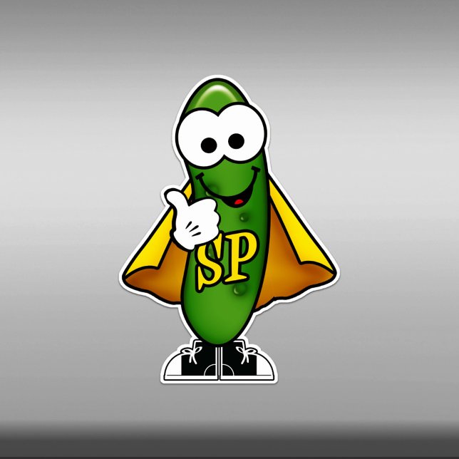 Sticker Cutie Cartoon Super Pickle Vinyl (Créateur téléchargé)