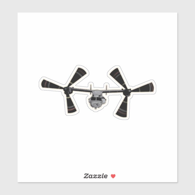 Sticker CV-22, Osprey, Aéronefs à rotor incliné (Feuille)