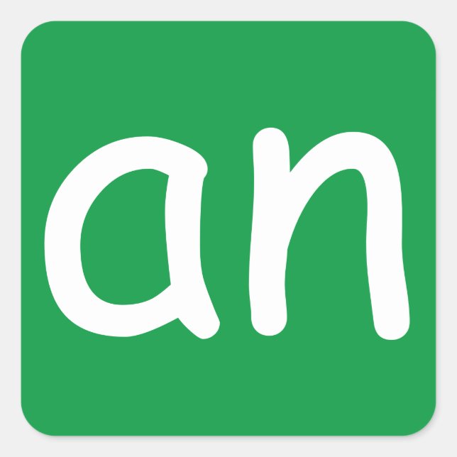 Sticker CVC Mots ‘-an’ (Devant)