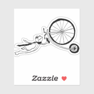 Sticker Cycling Frog