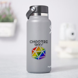Sticker D20 Gay Chaotique – Fierté LGBTQ+ DND