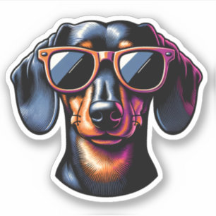 Sticker Dachshund Vinyl - Lunettes de soleil