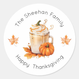 Sticker d'Action de grâce, Étiquettes Bons thanksg