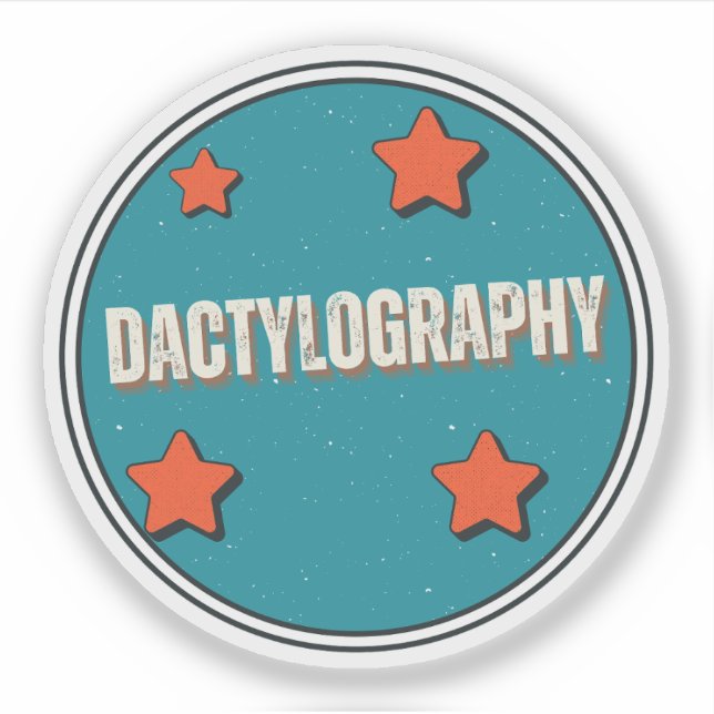 Sticker Dactylographie (Devant)