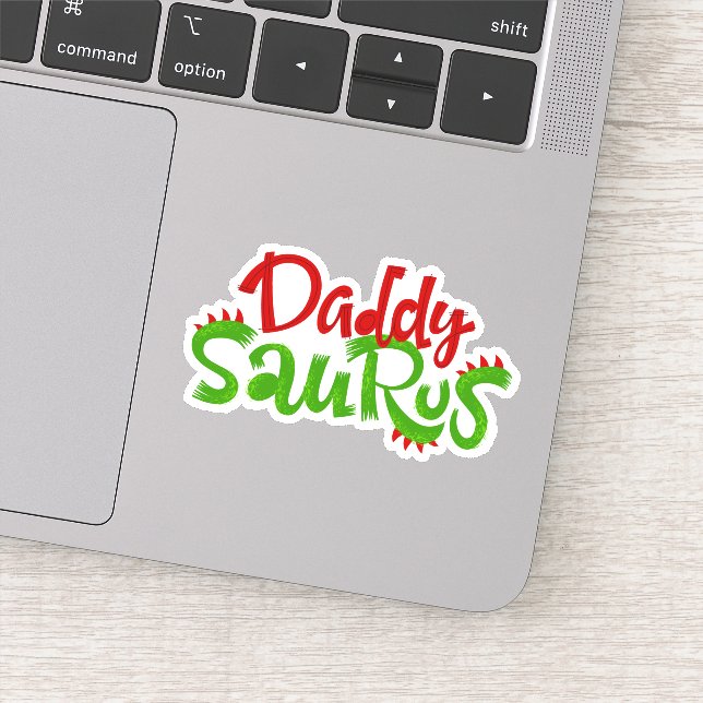 Sticker Daddy Saurus Dinosaur Lettres (Détail)