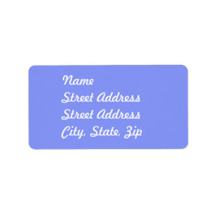 Sticker d'adresse bleu bébé