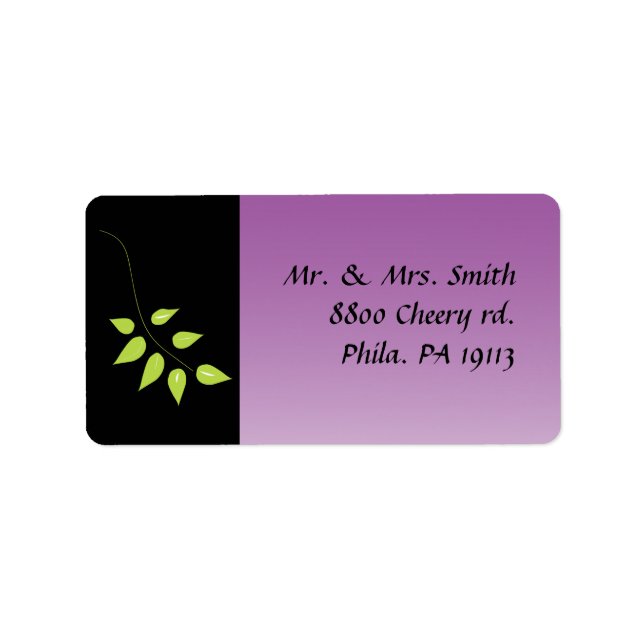 Sticker d'adresse de retour Dove of Peace Leaf (Devant)