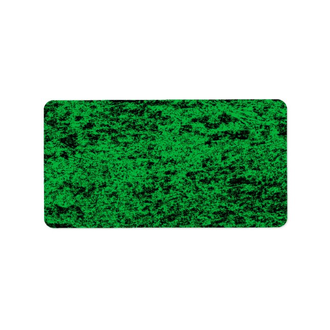 Sticker d'adresse en marbre noir et vert (Devant)