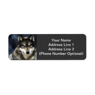 Sticker d'adresse Wolf