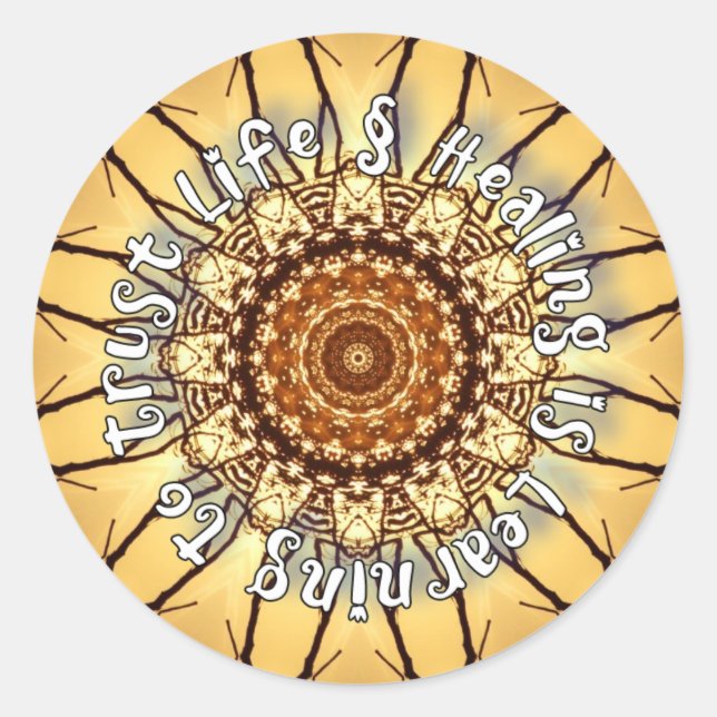 Sticker d'affirmation de guérison (Devant)