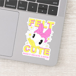 Sticker Daisy Duck "Mignonne" Graphisme Floral Rétro