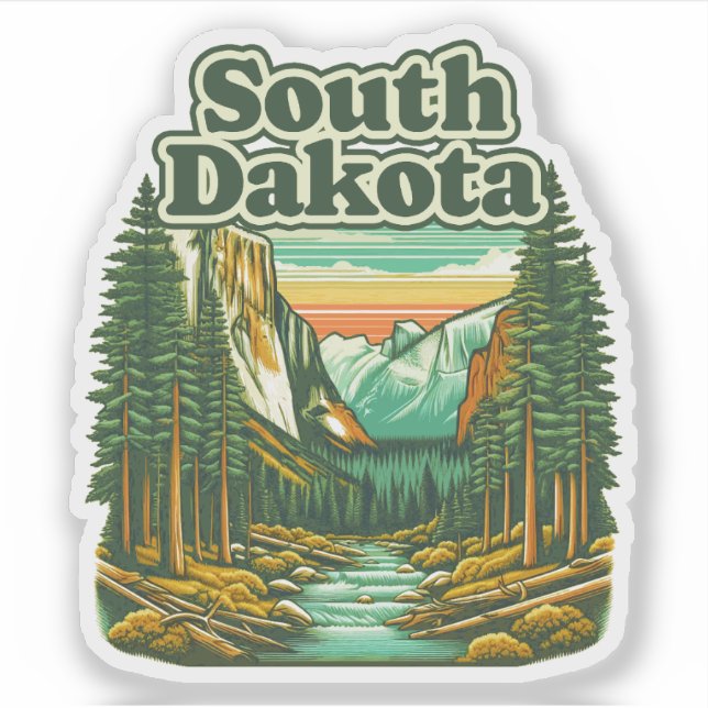 Sticker Dakota du Sud (Devant)