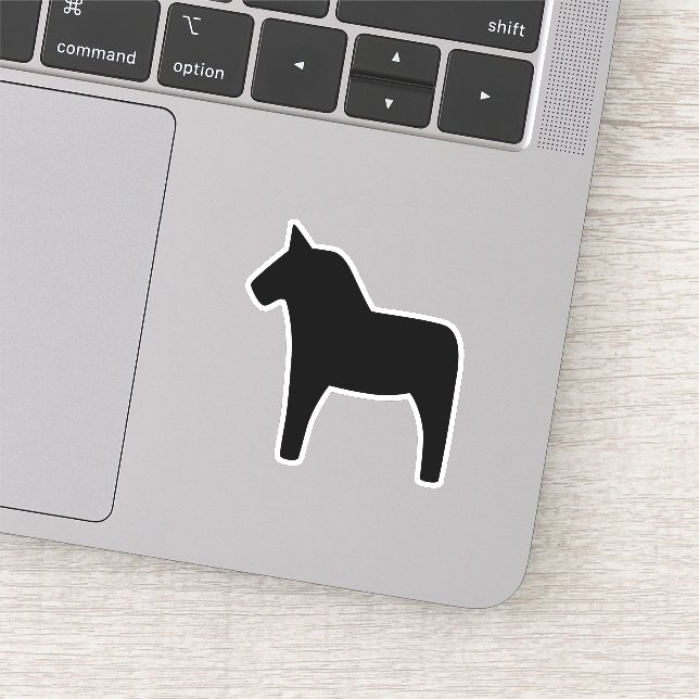 Sticker Dala Horse Black Vinyl (Détail)
