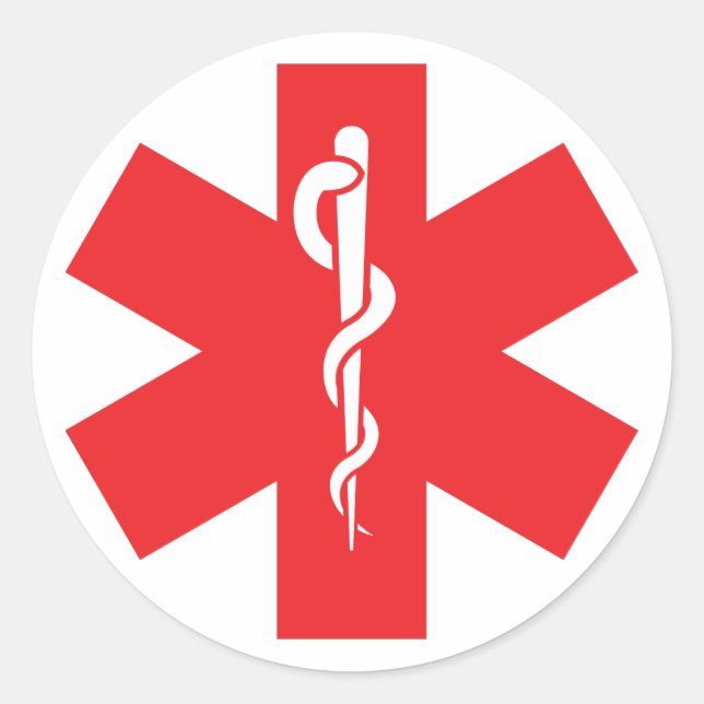 Sticker d'alerte allergique Étiquette (Devant)