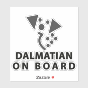 Sticker Dalmatien à bord