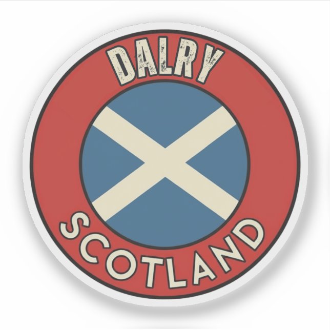 Sticker Dalry, Écosse (Devant)
