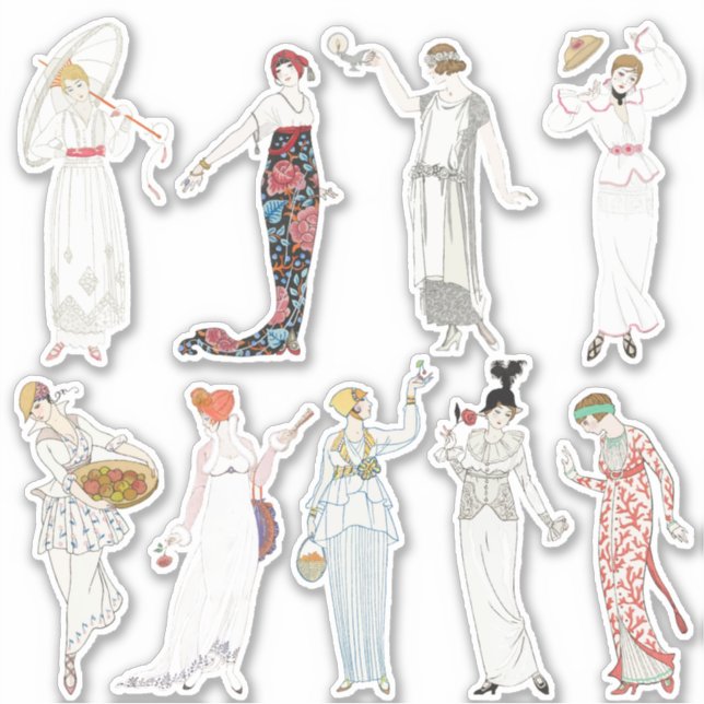 Sticker Dames à la mode (Devant)
