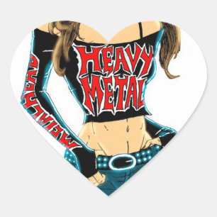 Sticker d'amour en métal lourd