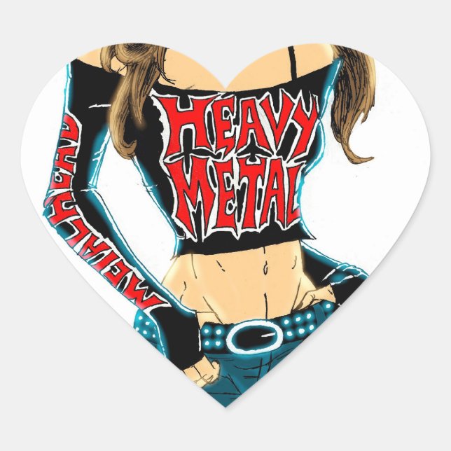 Sticker d'amour en métal lourd (Devant)