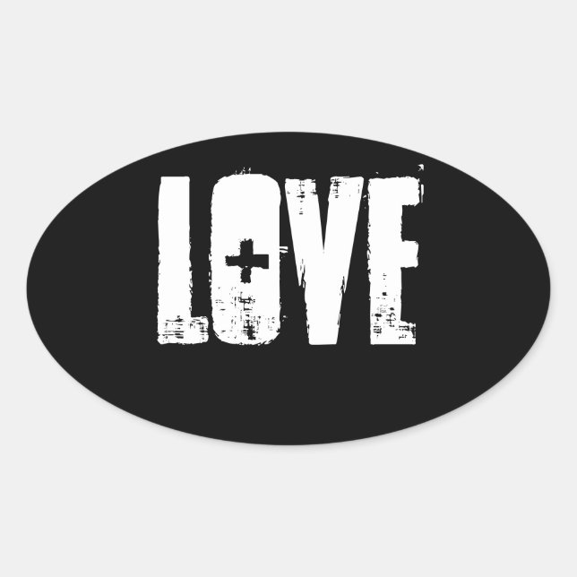 Sticker d'amour - Noir (Devant)