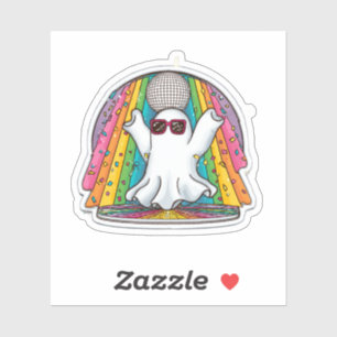 Sticker Dancing Disco Ghost - Dessin coloré Gh