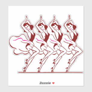 Sticker Dancing Girls Thunder_Cove