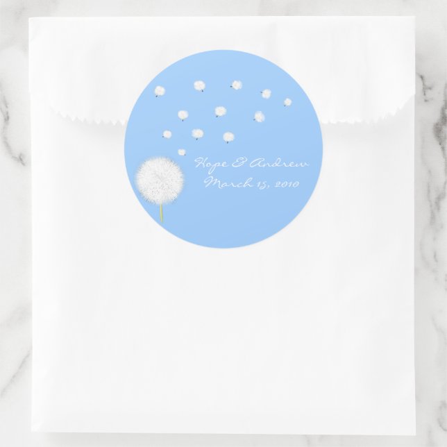 Sticker Dandelion de mariée et de chambre (Sac)