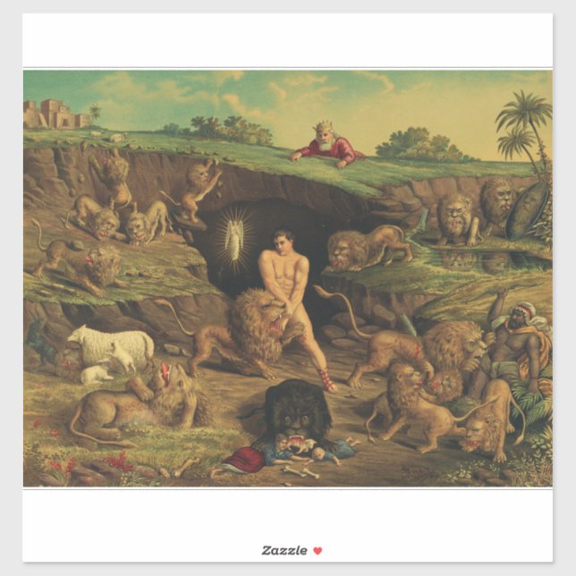 Sticker Daniel dans le Den des Lions (Feuille)