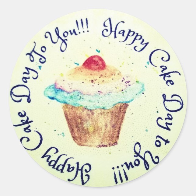 Sticker d'anniversaire (Devant)