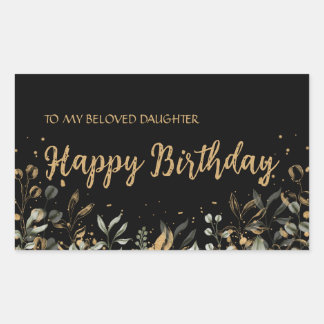 Sticker d'anniversaire Black Gold