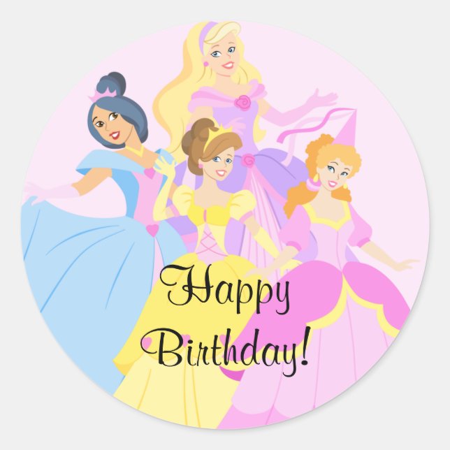 Sticker d'anniversaire de la princesse royale (Devant)
