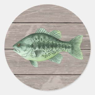Sticker d'anniversaire de pêche