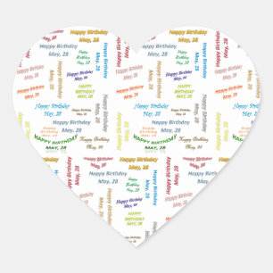 Sticker d'anniversaire du 28 mai