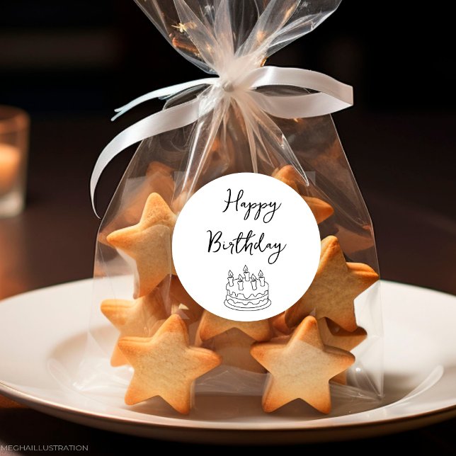 Sticker d'anniversaire heureux (Créateur téléchargé)