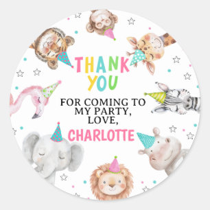 Sticker d'Anniversaire Pink moderne