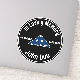 Sticker Dans la mémoire aimée Dark Vétérinaire