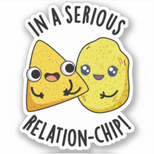 Sticker Dans une relation sérieuse -chip Drôle de jeu de m