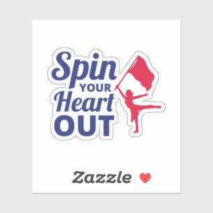 Sticker Danse de garde de couleur et performances vibrante