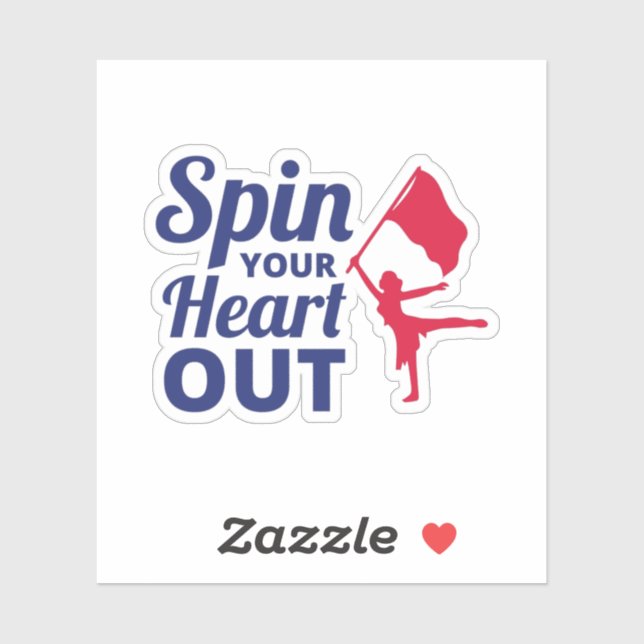 Sticker Danse de garde de couleur et performances vibrante (Feuille)