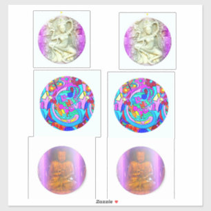 Sticker danser dakini, bouddha, hippie amour