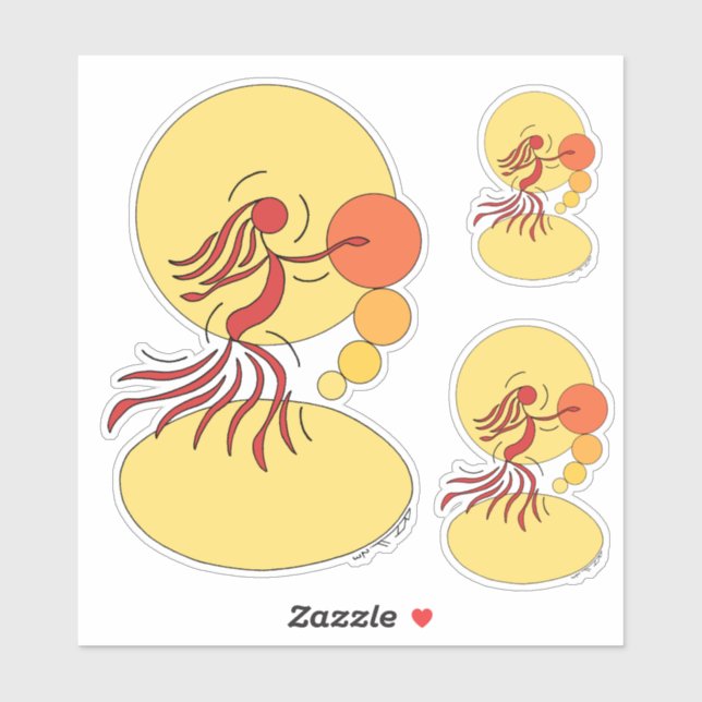 Sticker Danseur Abstrait (Feuille)