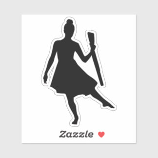 Sticker Danseuse de garde de couleur avec fusil
