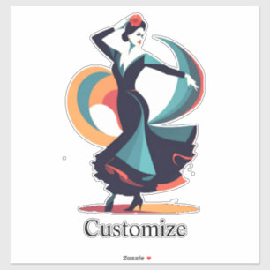 Sticker Danseuse flamenco Thunder_Cove
