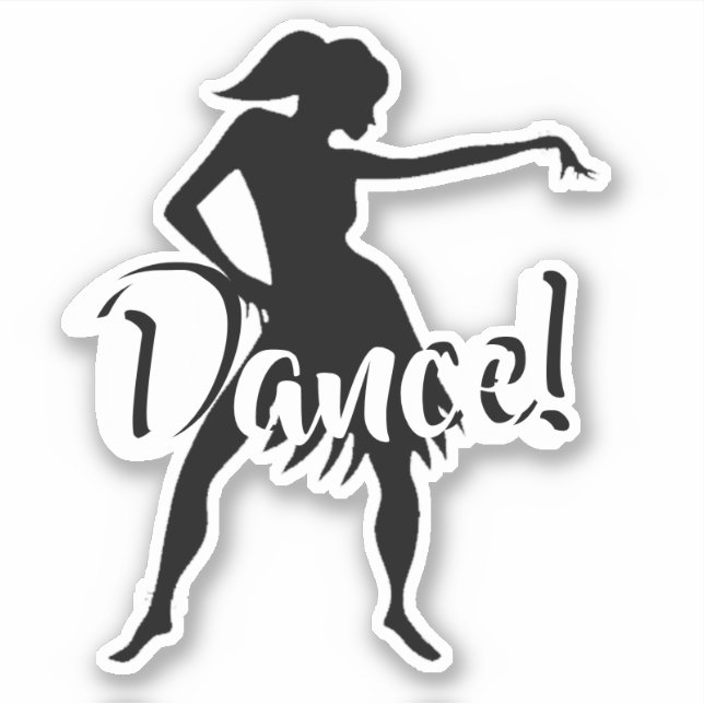 Sticker Danseuse personnalisable (Devant)