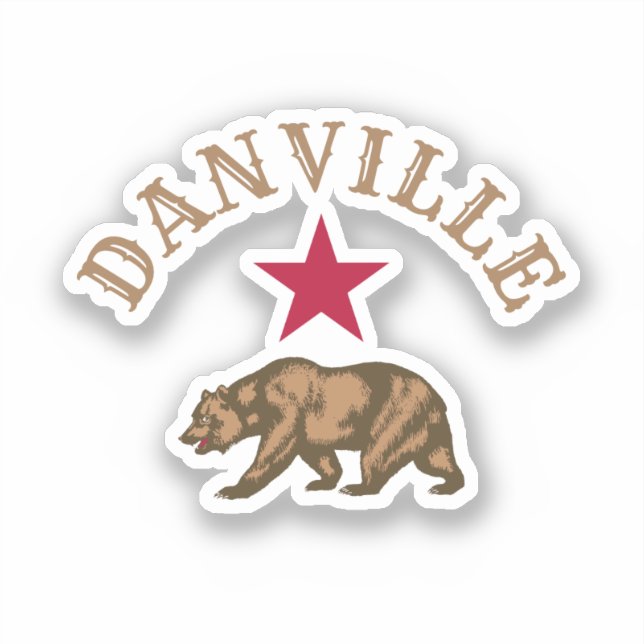 Sticker Danville, Californie (Recto)