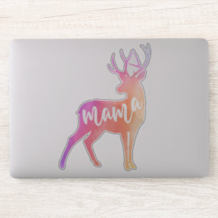 Sticker d'aquarelle Mama Deer