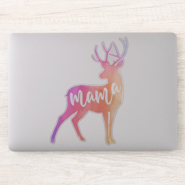 Sticker d'aquarelle Mama Deer (Ordinateur)