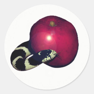 Sticker d'arbre Jesse de pomme au serpent ordinair